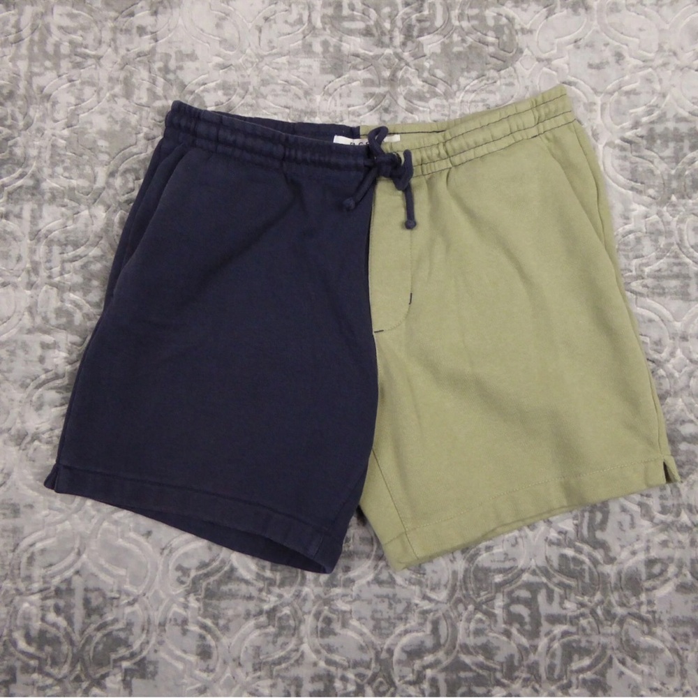 Pacsun Volley Jogger Shorts Mens Small Tan Blue Above Knee Two Tone
T31
